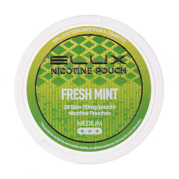 Elux Fresh Mint Nicotine Pouches - 3 for £10 | Easy & Discreet