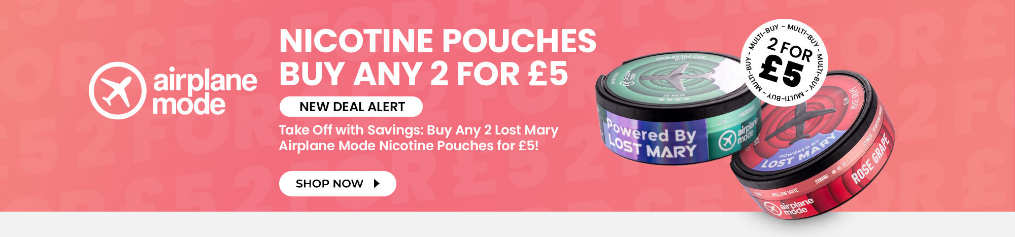 Lost Mary Airplane Mode Nicotine Pouches - Buy any 2 for £5