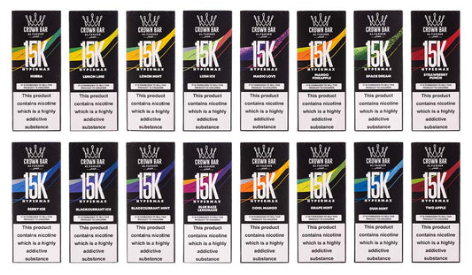 Al Fakher Crown Bar Hypermax 15k Disposable Vape - 20 Flavours