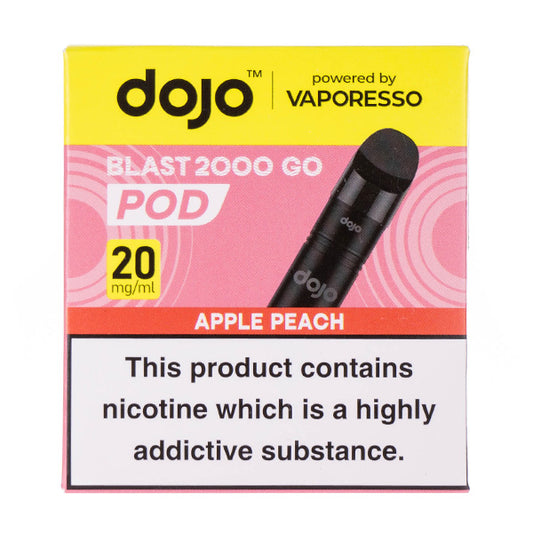 Apple Peach Dojo Blast 2000 Go Prefilled Pod + Refill by Vaporesso