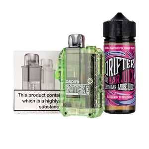 Aspire GoTek X Nicotine Free Bundle - Translucent Green