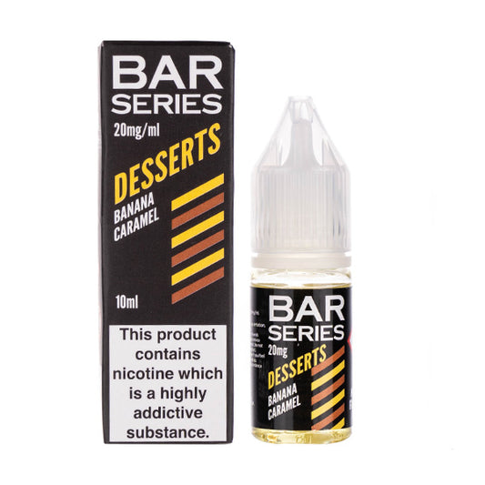 Banana Caramel Nic Salt E-liquid by Bar Series Desserts