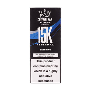 Al Fakher Crown Bar Hypermax 15k Disposable Vape - Berry Ice