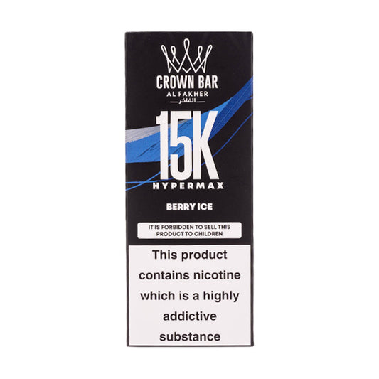 Al Fakher Crown Bar Hypermax 15k Disposable Vape - Berry Ice