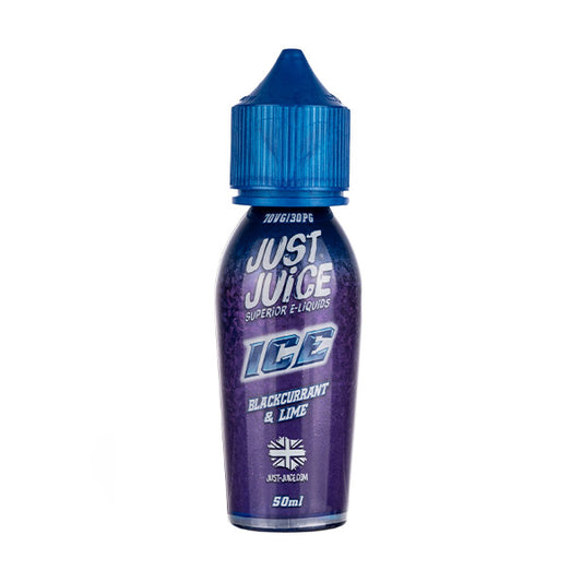 Blackcurrant & Lime Ice 50ml Shortfill E-Liquid by Just Juice Ice