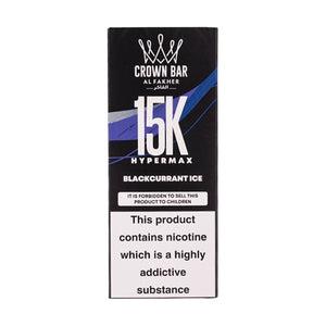 Al Fakher Crown Bar Hypermax 15k Disposable Vape - Blackcurrant Ice