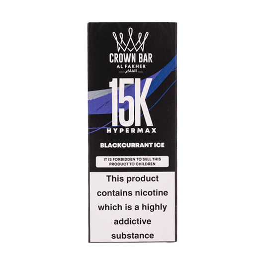 Al Fakher Crown Bar Hypermax 15k Disposable Vape - Blackcurrant Ice