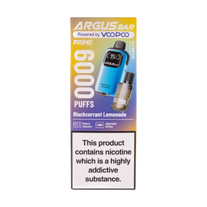 Voopoo Argus Bar Prime 6000 Disposable Vape - Blackcurrant Lemonade