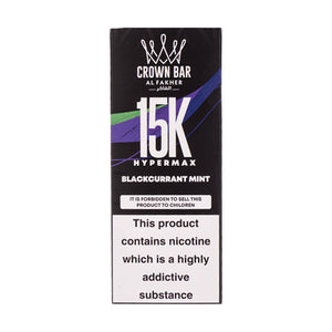 Al Fakher Crown Bar Hypermax 15k Disposable Vape - Blackcurrant Mint