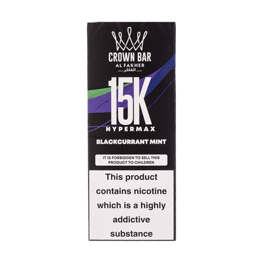 Al Fakher Crown Bar Hypermax 15k Disposable Vape - Blackcurrant Mint