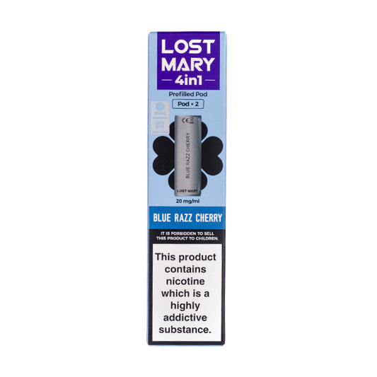 Blue Razz Cherry 4-in-1 Prefilled Pods by Lost Mary