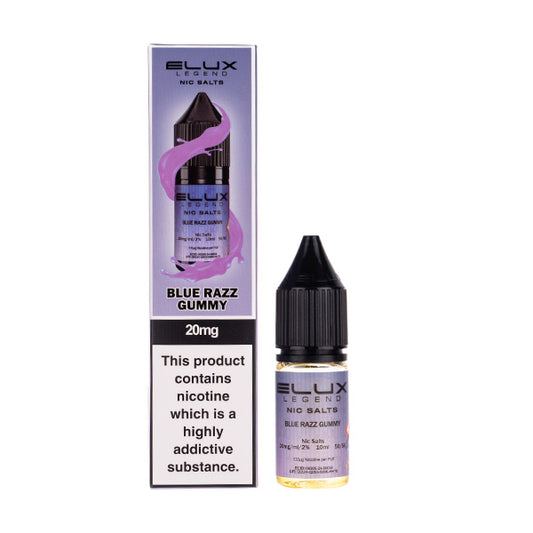 Blue Razz Gummy Nic Salt E-Liquid by Elux Legend