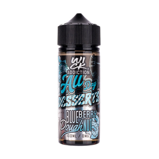 Blueberry Doughnut 100ml Shortfill E-Liquid by Wick Addiction