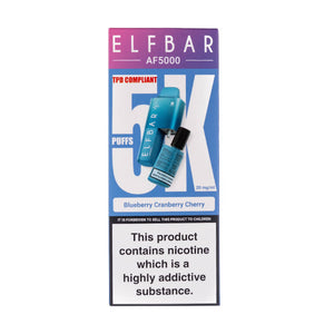 Elf Bar AF5000 Disposable Vape Blueberry Cranberry Cherry