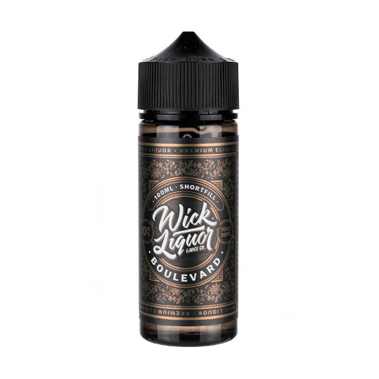 Wick Liquor 100ml Shortfill E-Liquid Boulevard Flavour