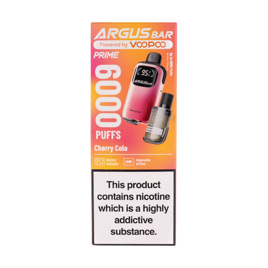 Voopoo Argus Bar Prime 6000 Disposable Vape - Cherry Cola