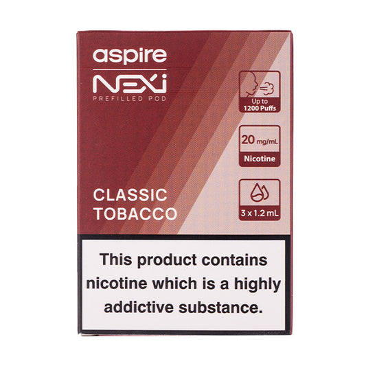 Classic Tobacco Nexi One Prefilled Pods by Aspire