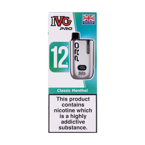 IVG Pro 12 Disposable Vape - Classic Menthol