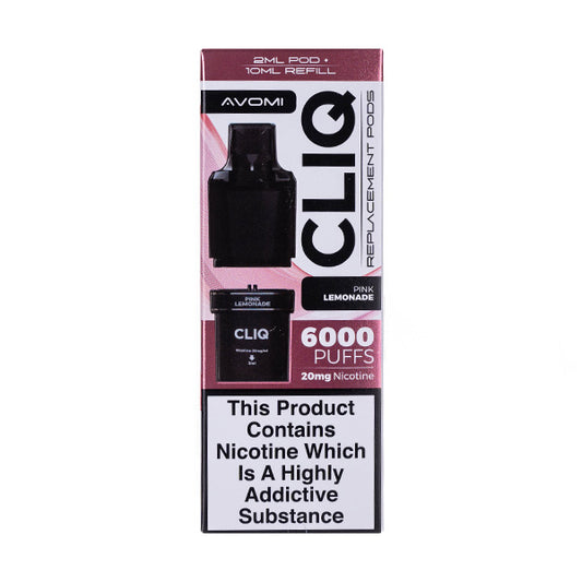 Pink Lemonade Cliq 6000 Prefilled Pod + Refill by Avomi