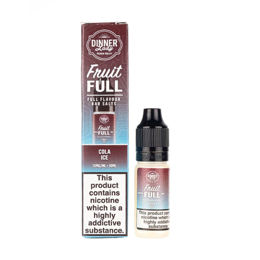 Cola Ice Nic Salt E-Liquid by Dinner Lady Fruit Full Bar Salts