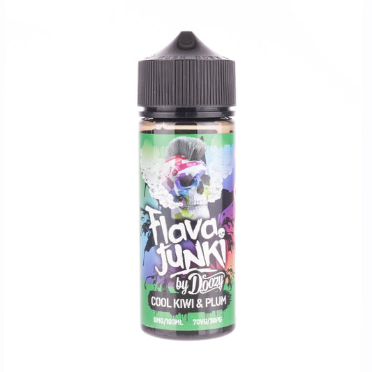 Cool Kiwi Plum 100ml Shortfill E-Liquid by Flava Junki