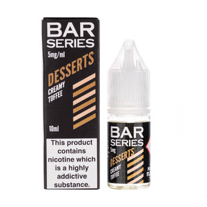 Creamy Toffee Nic Salt E-Liquid by Bar Series Desserts