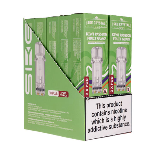 Crystal Plus Prefilled Pods by SKE [Pack of 10]