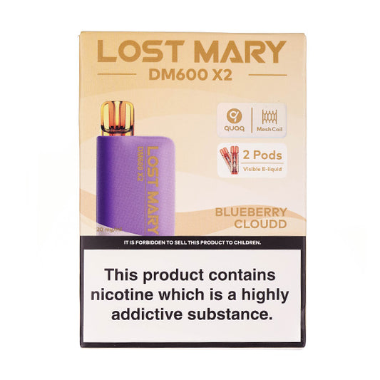 Lost Mary DM600 Disposable Vape in Blueberry Cloudd