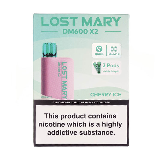 Lost Mary DM600 Disposable Vape in Cherry Ice