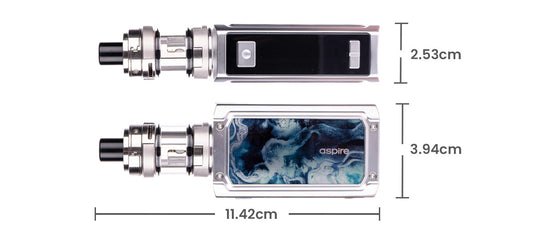 Rover plus Vape Kit by Aspire - dimensions