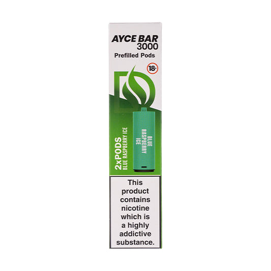 Blue Raspberry Ice Ayce 3000 Prefilled Pods by Dovpo