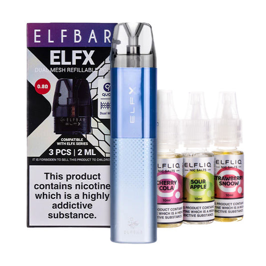 Elf Bar ELFX Pod Kit Bundle - Blue