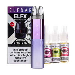 Elf Bar ELFX Pod Kit Bundle - Purple