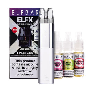 Elf Bar ELFX Pod Kit Bundle - Silver