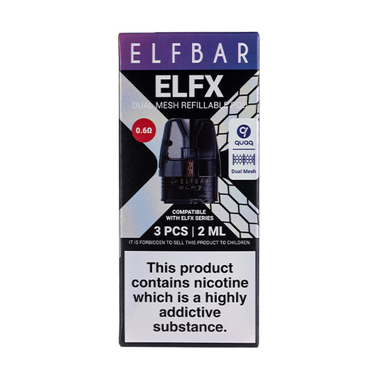 Elf Bar ELFX Refillable Pods - 0.6ohm