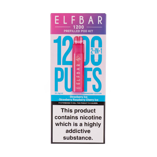 Elf Bar 1200 Pod Kit Strawberry Edition