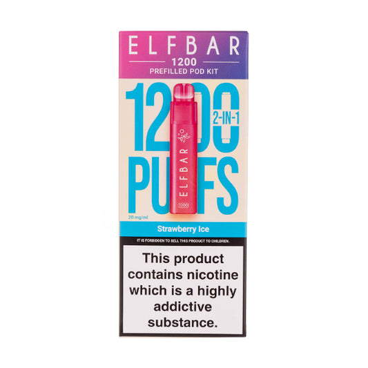 Elf Bar 1200 Pod Kit Strawberry Ice