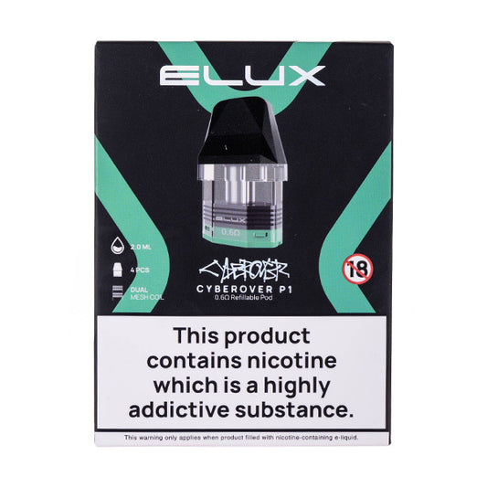 Elux Cyberover P1 Refillable Pods - 4PK - 0.6ohm