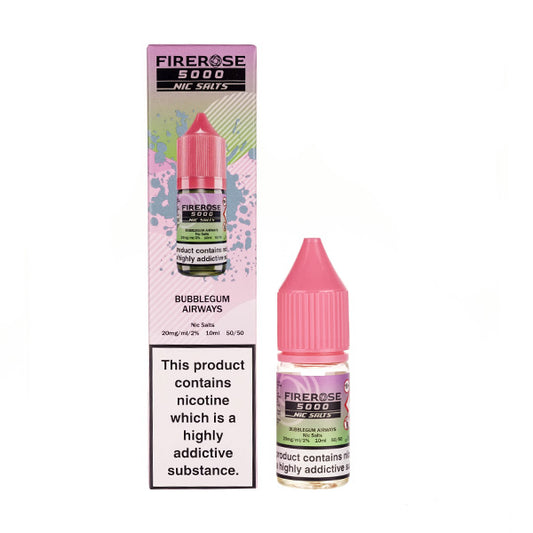 Firerose 5000 Bubblegum Airways Nic Salt E-Liquid by Elux