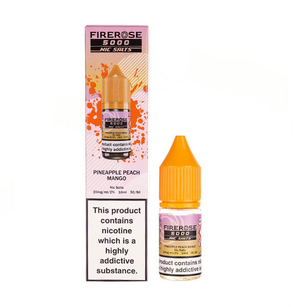 Elux Firerose 5000 Pineapple Peach Mango Nic Salt E-Liquid | Any 3 for £10