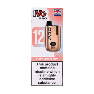 IVG Pro 12 Disposable Vape- Fizzy Strawberry 