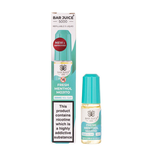 Fresh Menthol Mojito Nic Salt E-Liquid by Bar Juice 5000