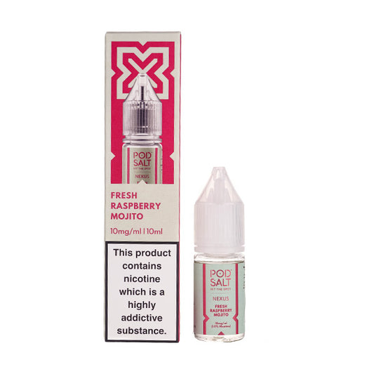 Fresh Raspberry Mojito Nic Salt E-Liquid by Pod Salt Nexus