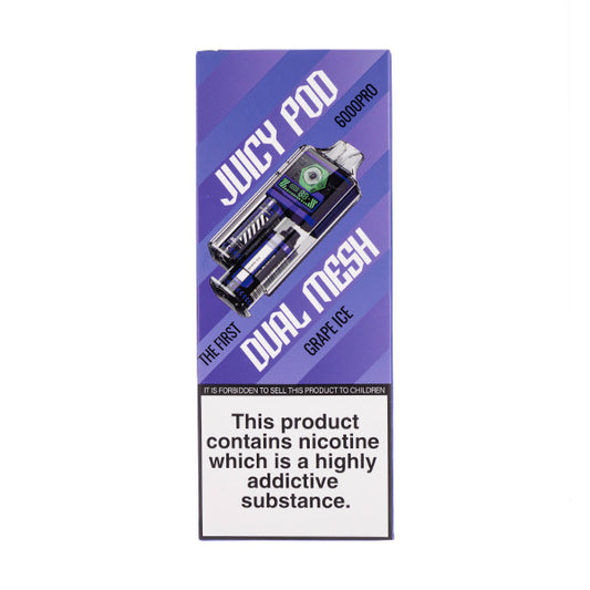 Juicy Pod 6000 Pro Disposable - grape ice