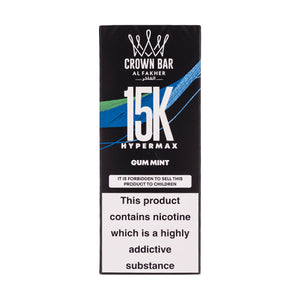 Al Fakher Crown Bar Hypermax 15k Disposable Vape - Gum Mint