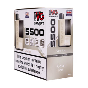 IVG Smart 5500 Disposable Vape [Pack of 5] - Cola Ice