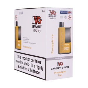 IVG Smart 5500 Disposable Vape [Pack of 5] - Pinapple Ice