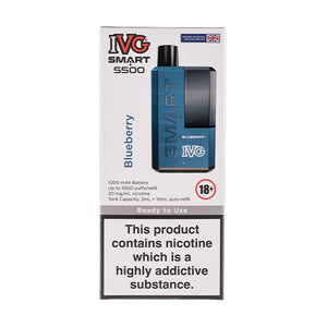 IVG Smart 5500 Disposable Vape - Blueberry