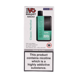 IVG Smart 5500 Disposable Vape - Classic Menthol