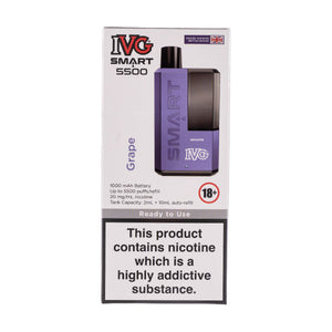 IVG Smart 5500 Disposable Vape - Grape